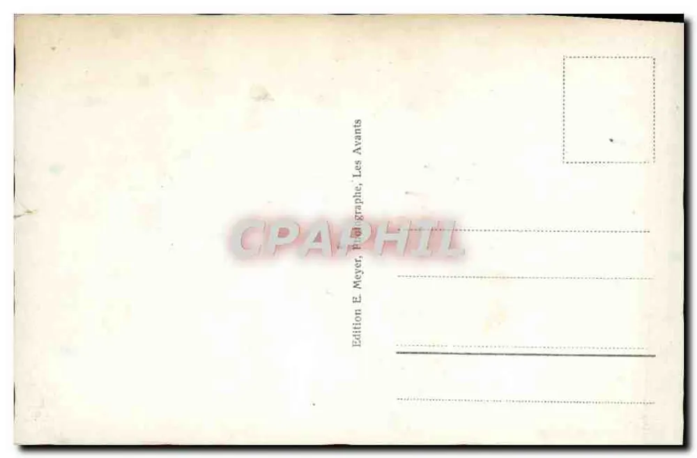Insel Salagnon und Dents du Midi — Lac Léman — Edition E. Meyer, Les Avants - Rückseite
