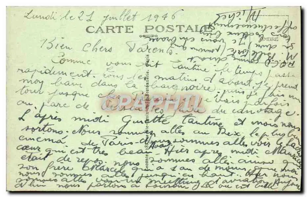 Versailles — Les Grandes Eaux — Le Bassin du Dragon — A.L. — n°148 - Verso