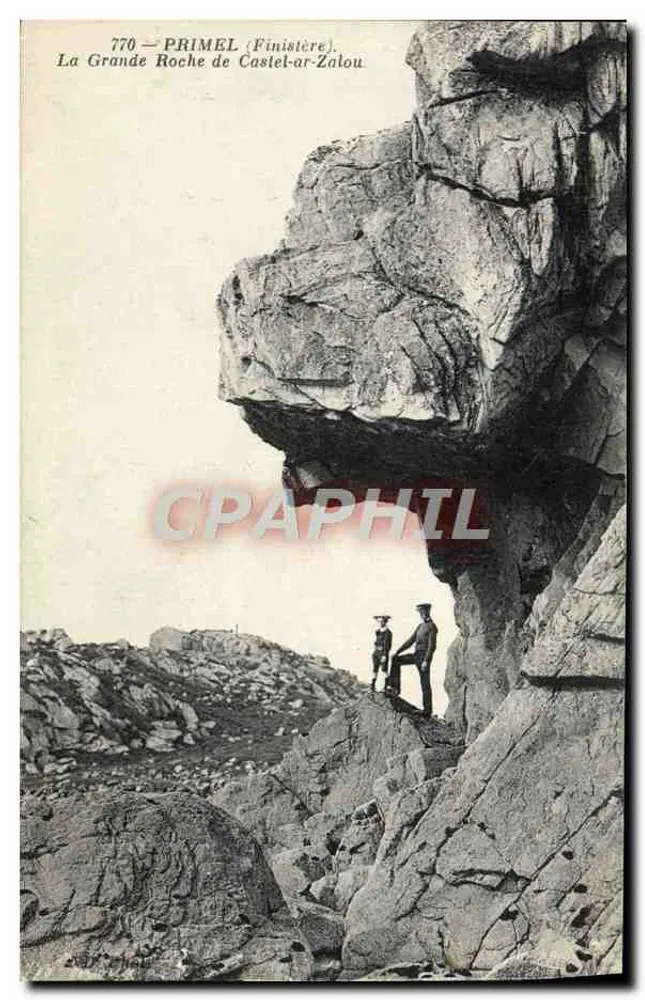 Die große Felsen von Castel-ar-Zalou — Primel (Finistère) — Serie 770 - Vorderseite