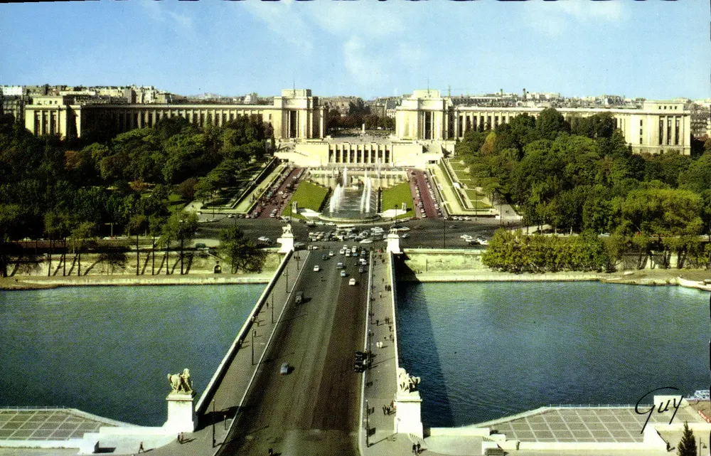 Paris und seine Wunder — Die Brücke von Iéna, die Seine und das Palais de Chaillot — Éd. d'Art GUY, n° 1145 - Vorderseite