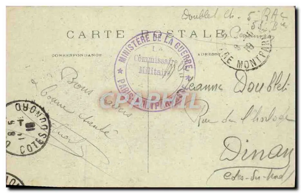 PARIS — O Pequeno Palácio dos Campos-Élisée — M.J. n°584 - Verso