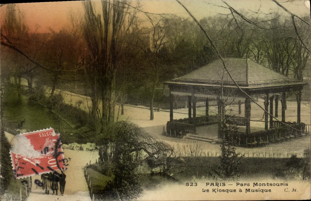 Paris — Parc Montsouris — Der Musikkiosk — C.M. Nr. 523 - Vorderseite