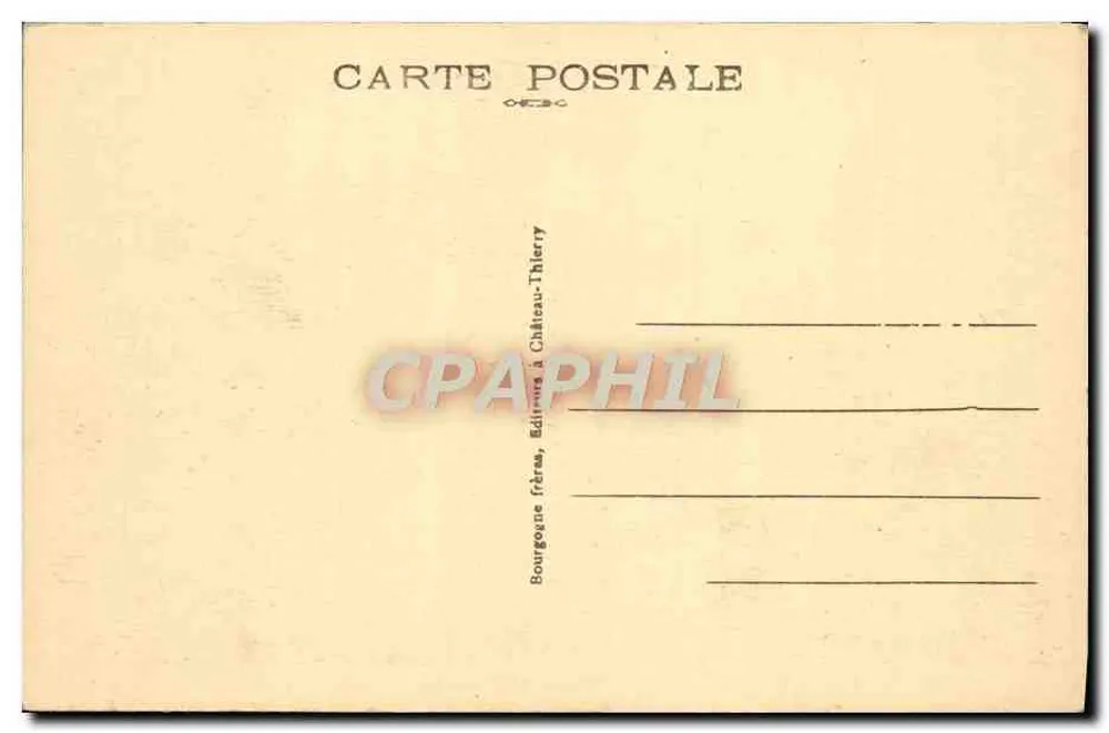 Pierrefonds (Oise) — O Castelo - O Lago — Editor J.-B. - Verso