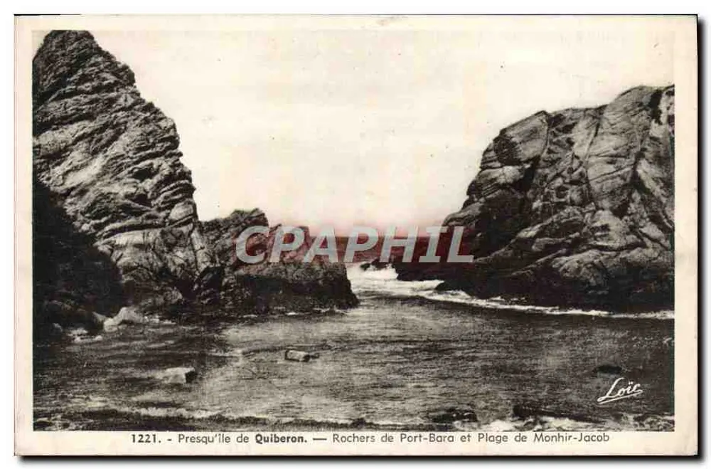 Presqu'île de Quiberon — Rochers de Port-Bara et Plage de Monhir-Jacob — Loire - Vorderseite
