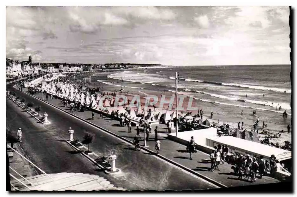 Praia de Sables-d'Olonne — Vista panorâmica — Edições Jethy-Poupin - Frente