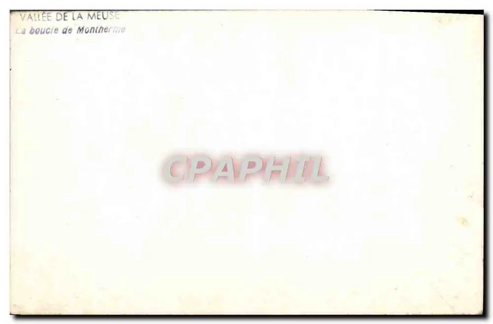 A curva de Monthermé — Vale da Meuse — editor não identificado - Verso