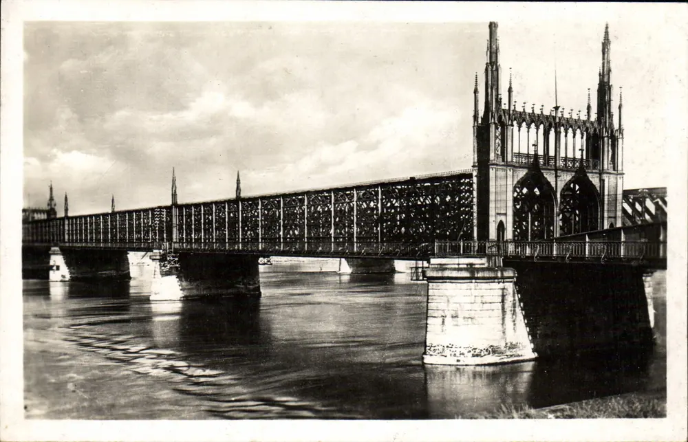 Straßburg — Brücke der Eisenbahn über den Rhein — Verlag Félix LUBB, Nr. 39 - Vorderseite