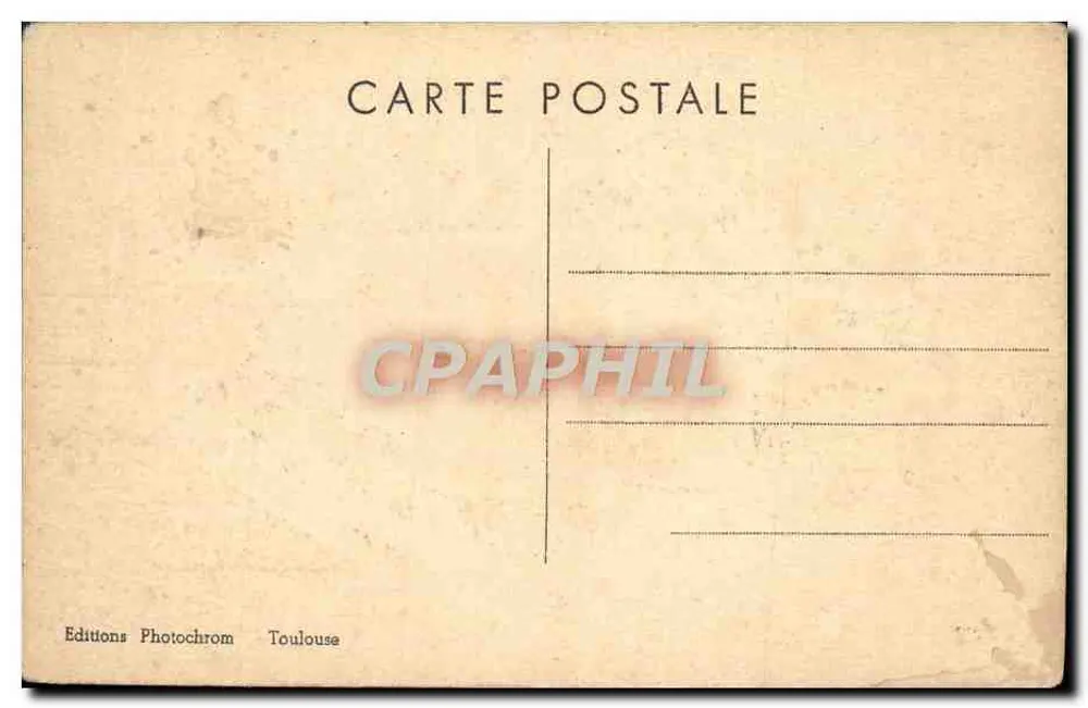 Paesaggio invernale — case innevate — Edizioni Photochrom Toulouse - Verso