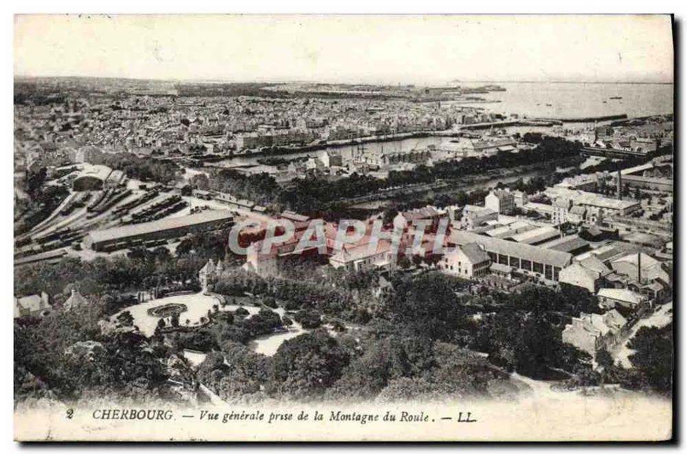 Cherbourg — Allgemeine Ansicht vom Montagne du Roule — LL - Vorderseite