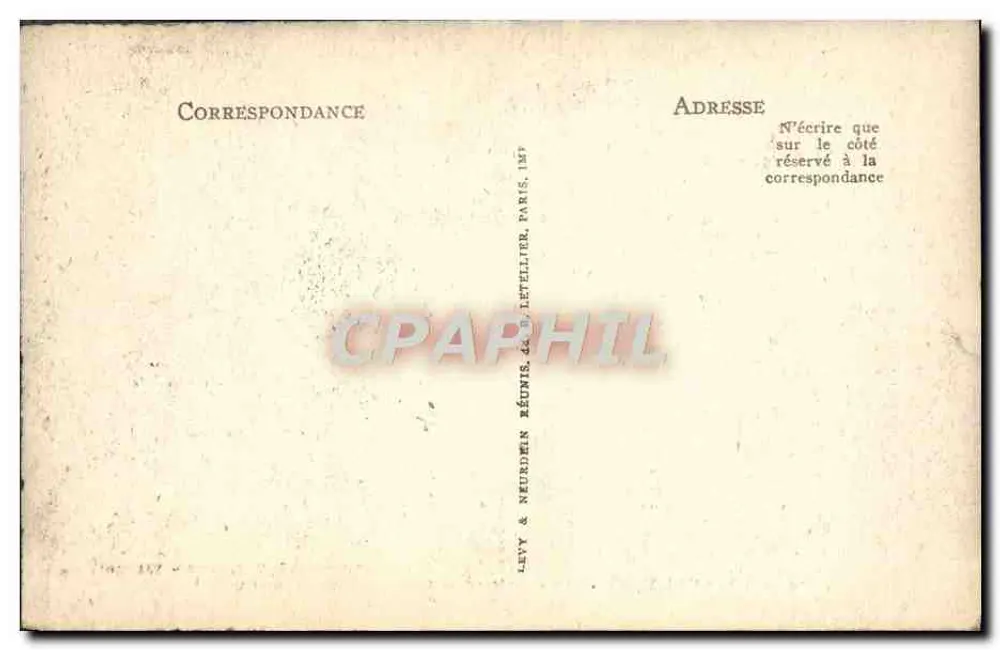 Vaucouleurs — A Cripta da Capela Castrale — Camille Robert, Buralista - Verso