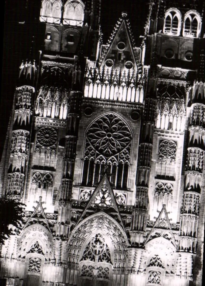 Catedral iluminada — Tours — Edições de Arte Henry (n°7118) - Frente