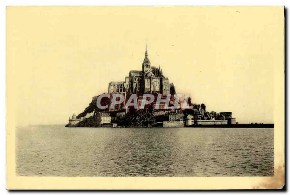 Mont Saint-Michel — Allgemeiner Blick von Westen — Edition des Monuments Historiques, Paris - Vorderseite
