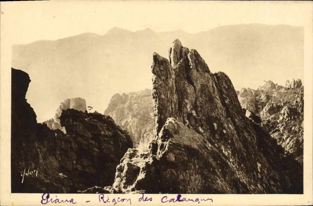 Piana - Região das Calanques — Éditions d'Art TVAN - Frente