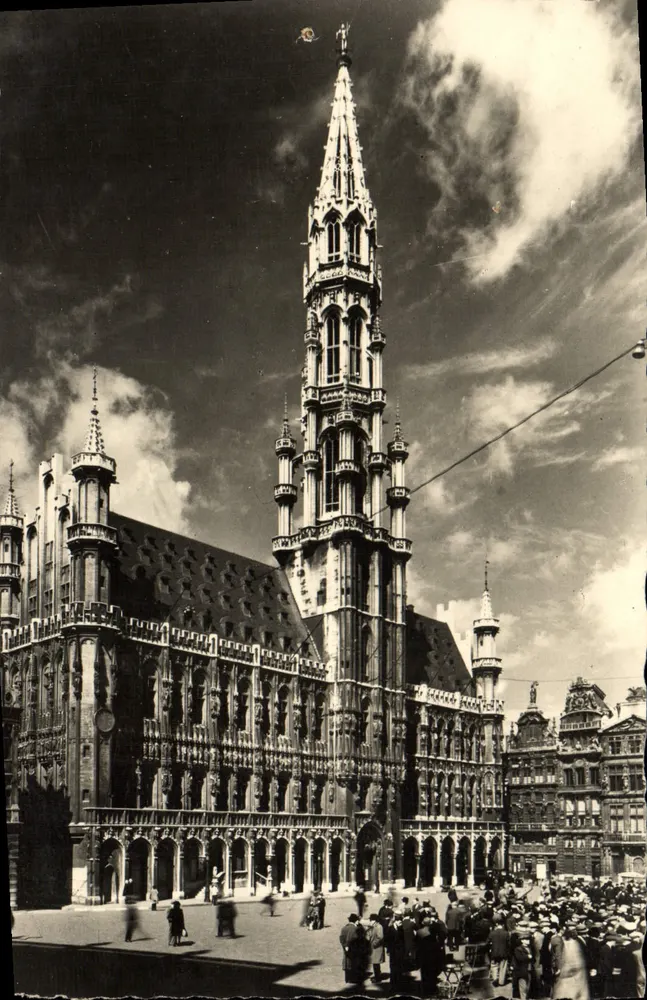Bruxelas - Hotel de Ville — Photobrom S.P.Ral. Bruxelas, n°4 - Frente