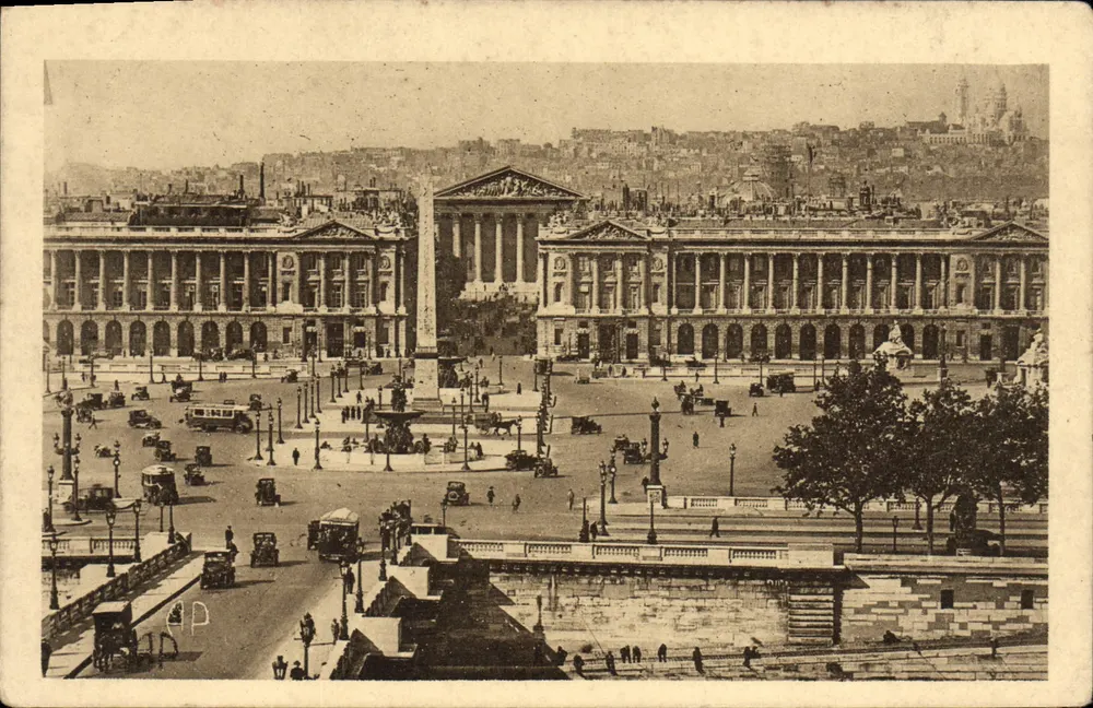 Place de la Concorde — vista panorâmica — editor não identificado - Frente
