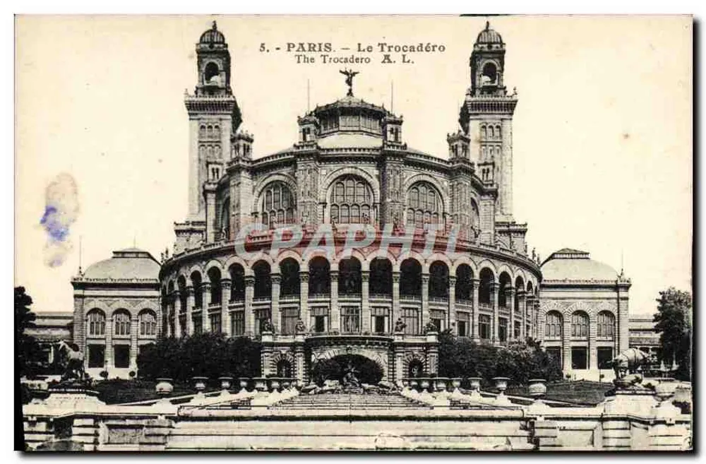 Paris — Der Trocadero — Der Trocadero A.L. — n°5 - Vorderseite