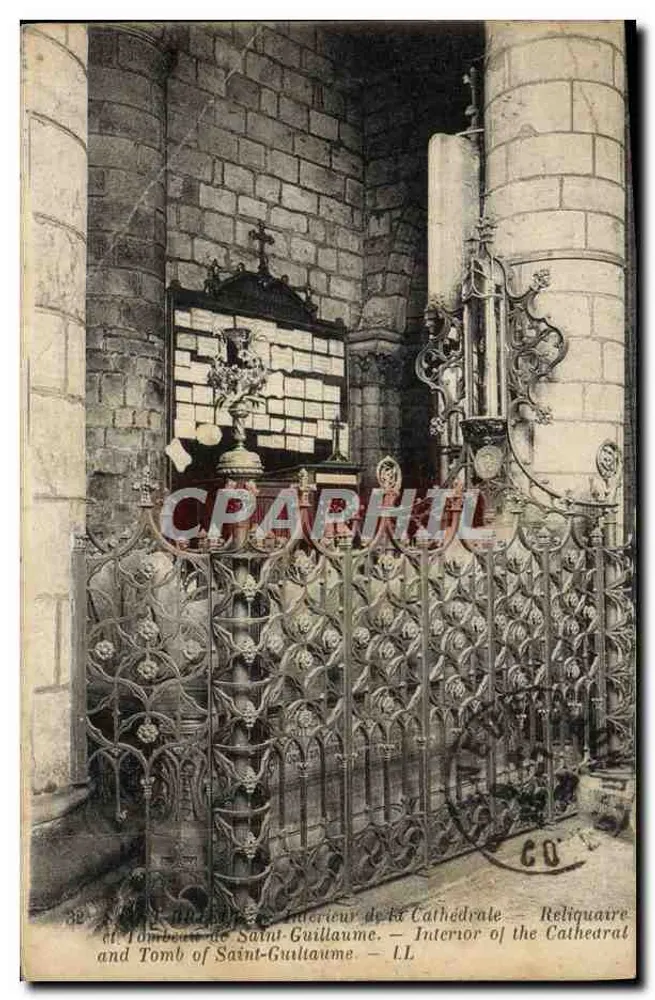 Innenansicht der Kathedrale — Reliquiar und Grabmal des Heiligen Guillaume — I.L. - Vorderseite