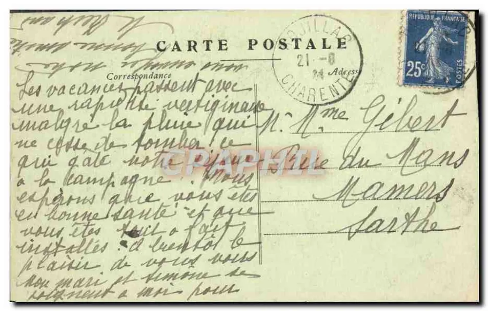 Cognac — A Subprefeitura — Editor não identificado - Verso