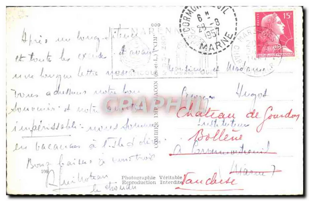 Ilha de Oléron — St-Trojan-les-Bains (Charente-Maritime) — Fotógrafo Verdadeiro Proibida - Verso