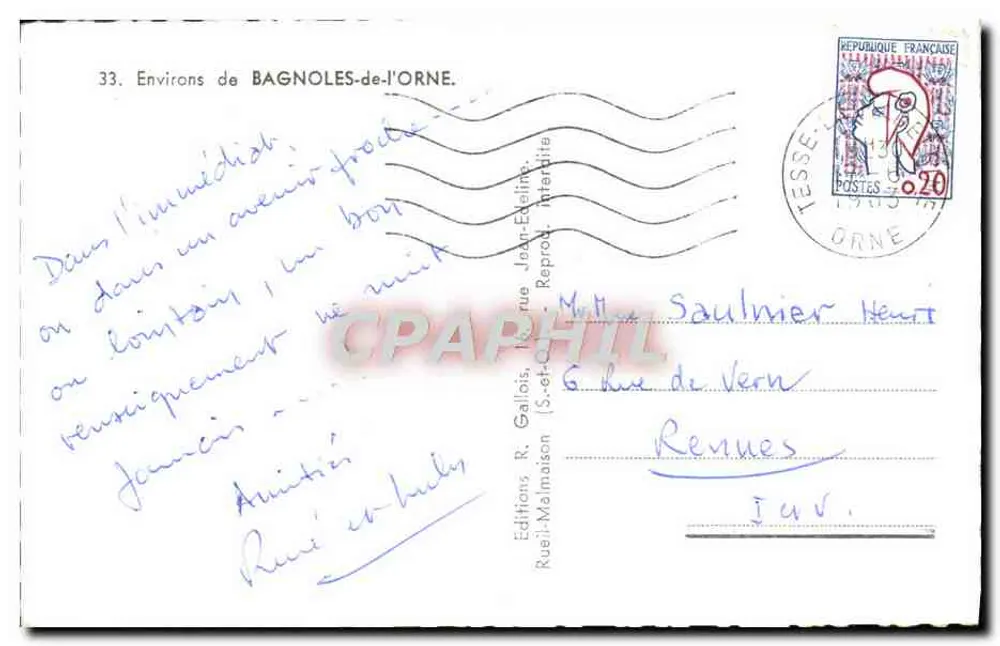 Bagnoles-de-l'Orne — Die Turm von Bonvouloir — Éditions R. Gallois - Rückseite