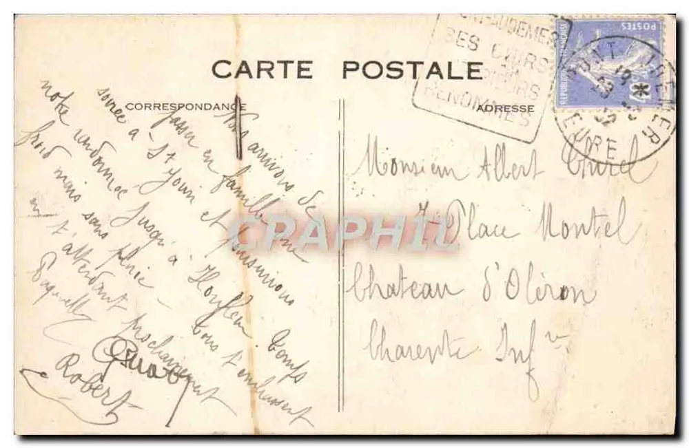 Sainte-Adresse — O Pão de Açúcar — G. F., Le Havre - Verso