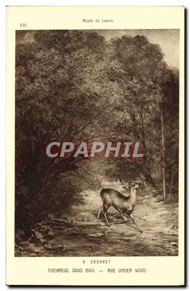 Reh im Wald — G. Courbet — Musée du Louvre - Vorderseite