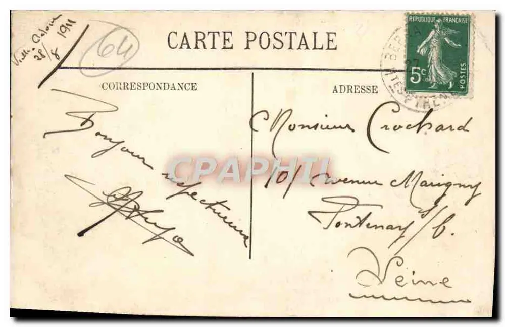 Lourdes — Vista aérea — LL. N° 220 - Verso