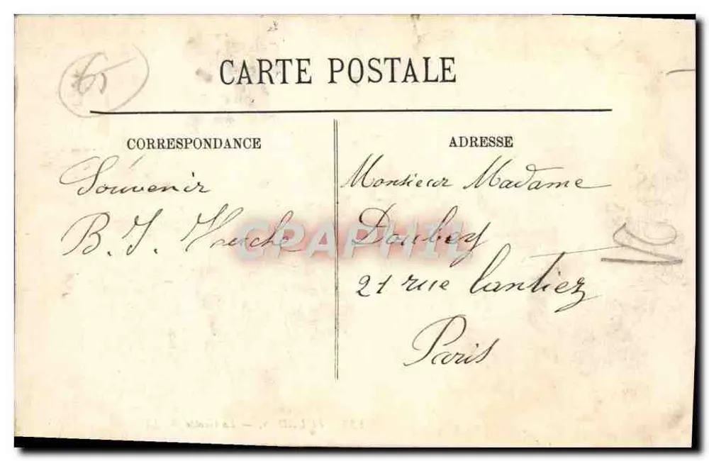 LOURDES — La Grotte — LL. — Éditeur LL. — N° 293 - Verso