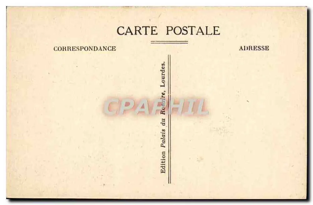 Lourdes — Das Heiligtum und der Gave — Édition Palais du Rosaire - Rückseite