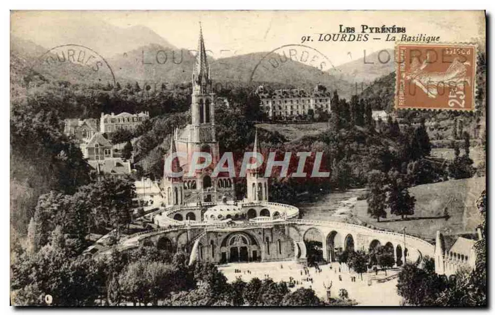 Lourdes — A Basílica — Edição Grand Magasin de La Chapelle - Frente