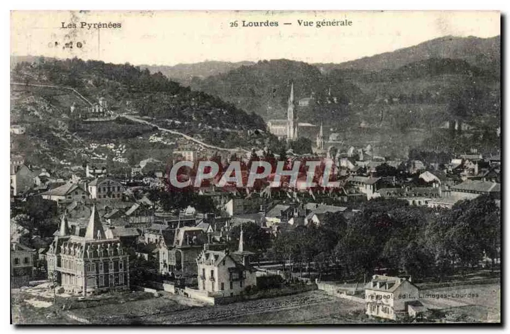 Lourdes — Vista geral — Siregeopl, editora Limages-Lourdes - Frente
