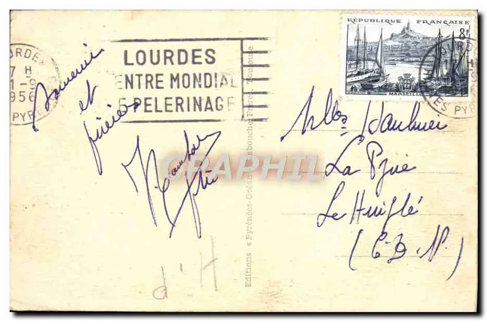 Lourdes — Pelerinagem — Éditions Océan, Toulouse - Verso