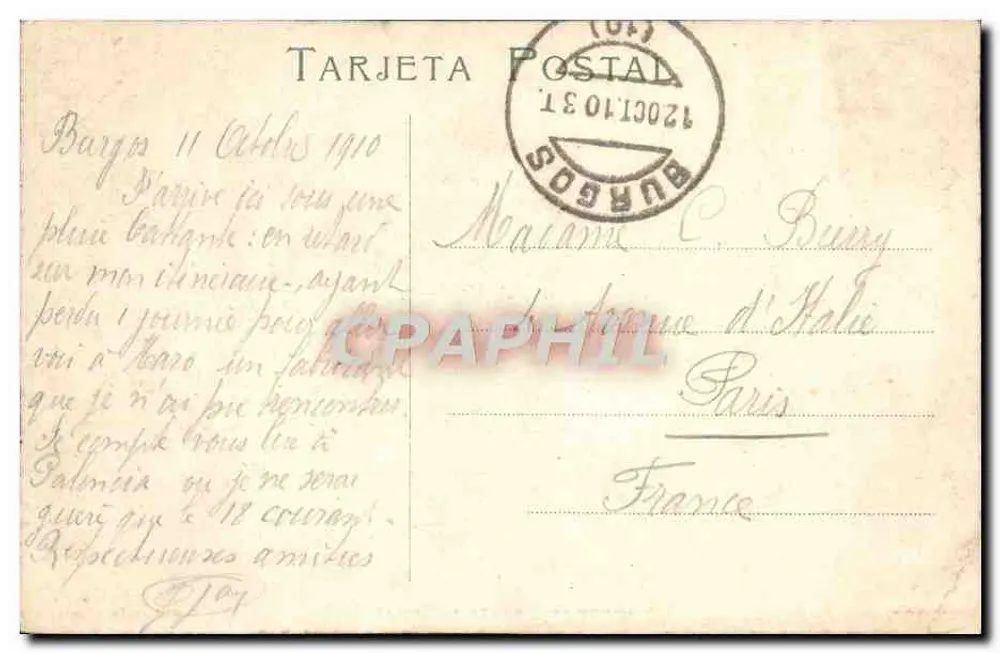 Burgos - Catedral - Vista Geral — Coleção Garcia - Verso
