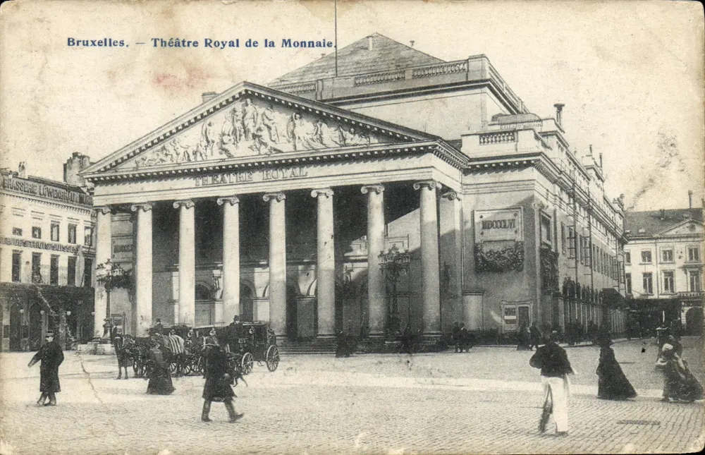 Bruxelles — Théâtre Royal de la Monnaie — Grasseerie Löwengrät, n° 14 - Vorderseite