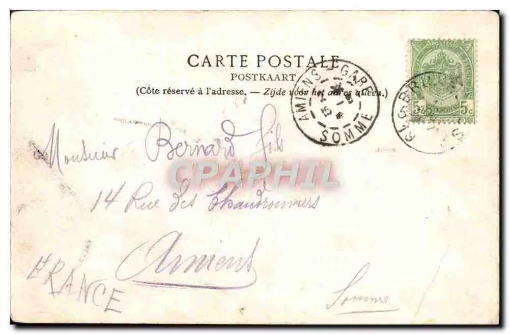 Bruxelles — Théâtre Royal de la Monnaie — Grasseerie Löwengrät, n° 14 - Rückseite