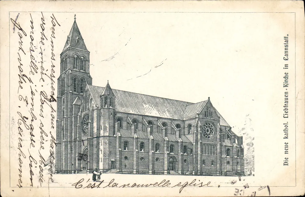 Kirche der Liebfrauen in Cannstatt — Illustration — Verlag unbekannt, Seriennummer nicht sichtbar - Vorderseite