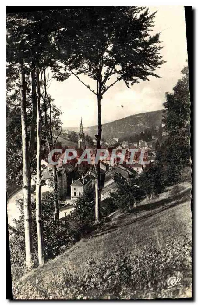Plombières-les-Bains — Vista tomada desde el norte — Réal-Photo - Anverso