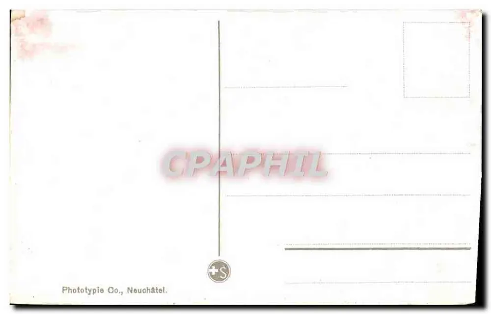 Lake Léman — panoramic aerial view — Phototypie Co., Neuchâtel, no. 7912 - Back