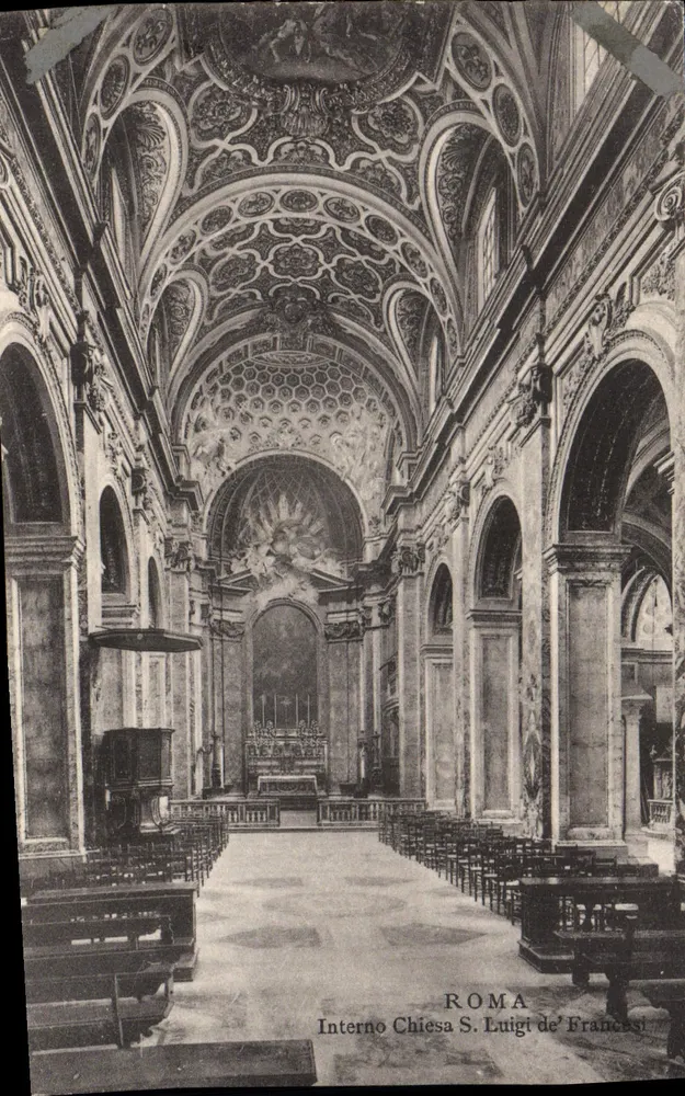 Interior da Igreja S. Luigi de' Francesi — Roma — n° 685 - Frente