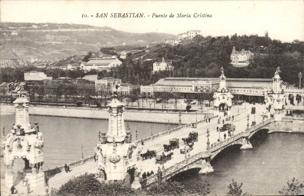 San Sebastián - Brücke María Cristina — unbekannter Verleger, Nr. 10 - Vorderseite