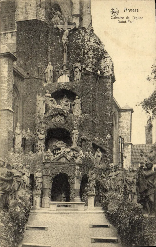 Anvers — Calvario della chiesa di San Paolo — Ern. Thilli, Serie 25, N° 28 - Recto