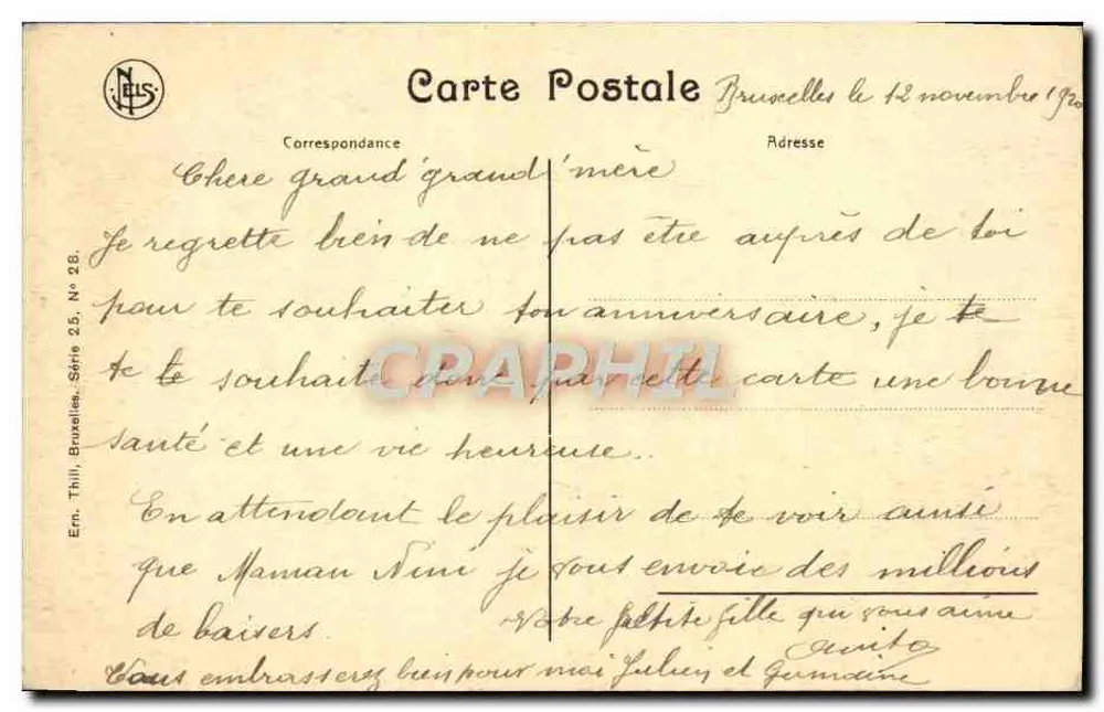 Anvers — Calvario della chiesa di San Paolo — Ern. Thilli, Serie 25, N° 28 - Verso