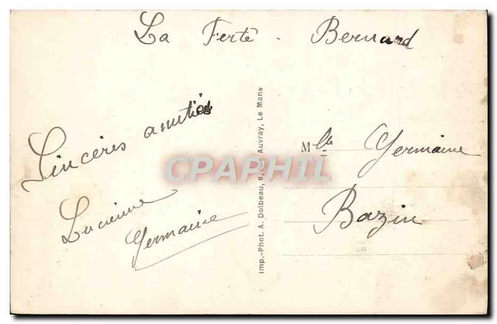 Le Mans — Muzeum (dawniej biskupstwo) - Rewers