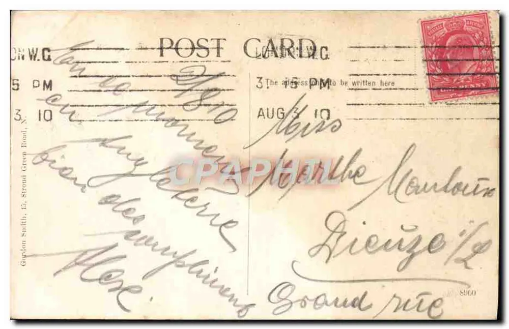 Trafalgar Square — coluna Nelson e fonte — editor desconhecido, n° 213 - Verso