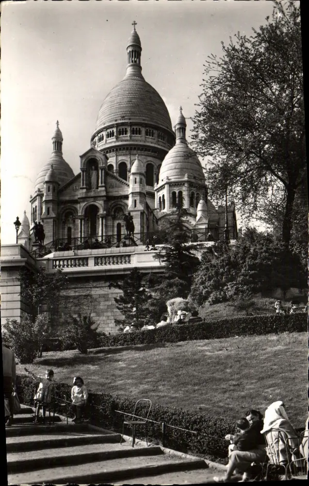Paris - O Square St-Pierre e o Sacré-Cœur — Fabr. Franç. E.R. Paris, número de série ilegível - Frente