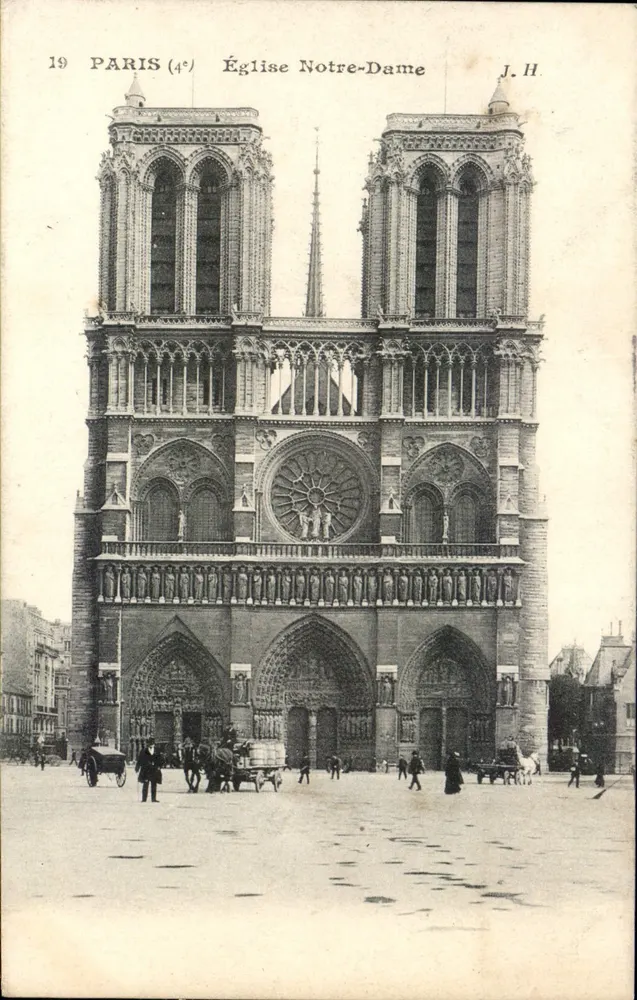 Paris (4e) — Igreja de Nossa Senhora — J.H. - Frente
