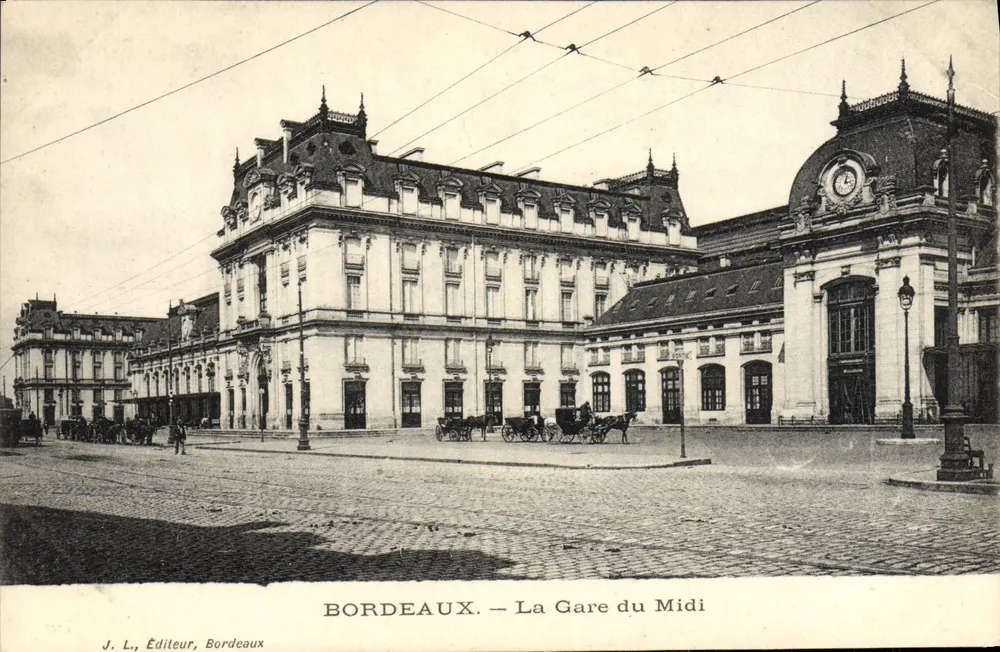 Bordeaux — A Estação do Meio-Dia — J. L., Editor, Bordeaux - Frente