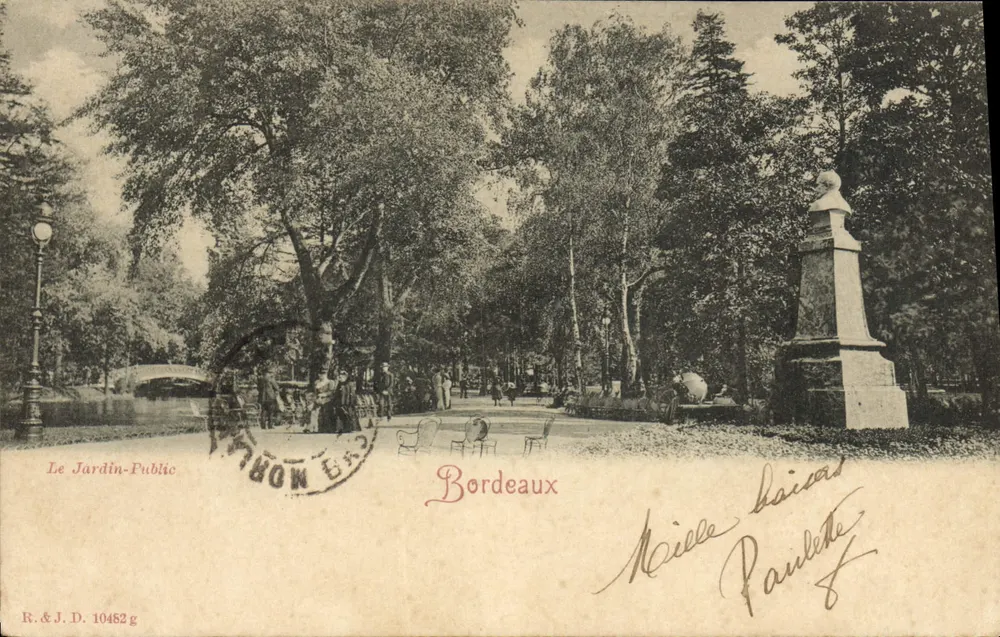 O Jardim-Público — Bordeaux — R.&J. D. 10482 g - Frente