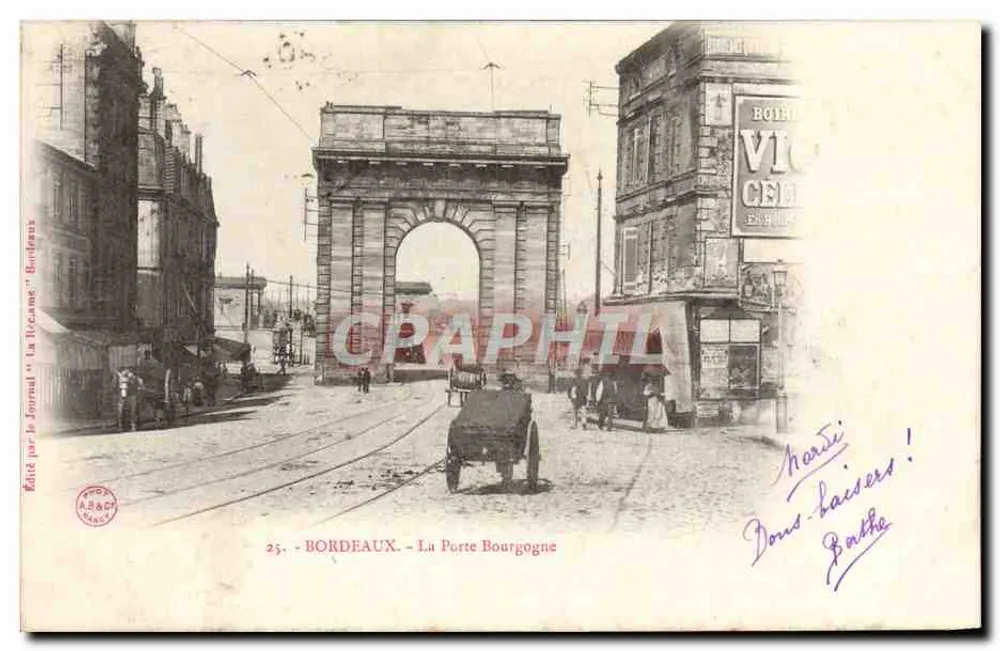 Bordeaux - La Porte Bourgogne — edita dal Giornale 'La Région' — n°25 - Recto