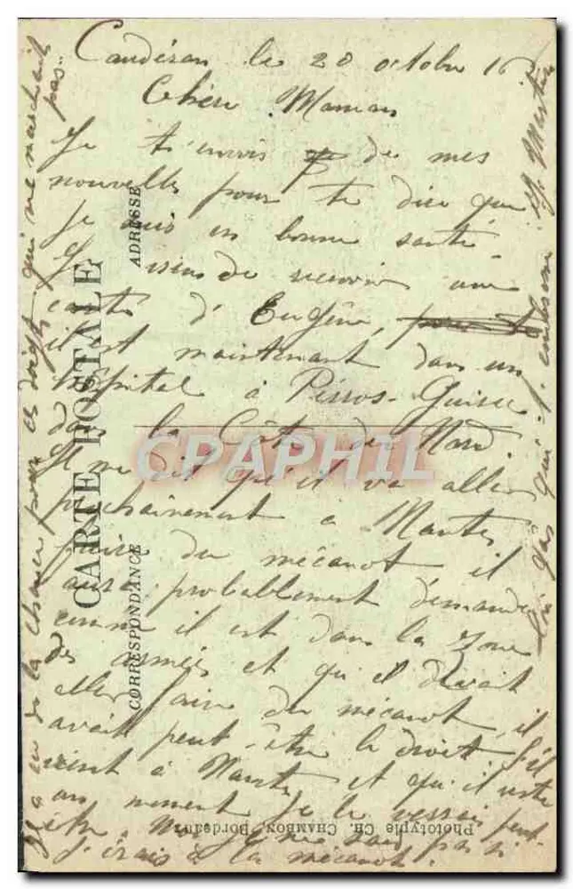 Bordeaux — Place de la Comédie und rue Sainte-Catherine — C.B. — n° 149 - Rückseite